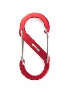 Карабін багатофункціональний Naturehike S-type NH20GS004, 88 мм, 1 шт, red