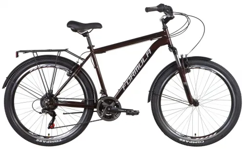 Велосипед 26 Formula MAGNUM AM Vbr (2022) коричневый с багажником и крыльями