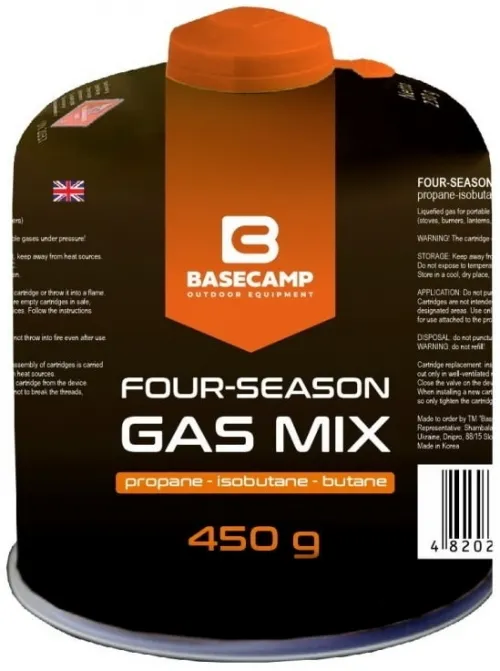 Балон газовий BaseCamp 4 Season Gas Mix 450g