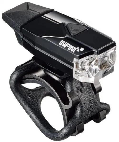 Мигалка передня Infini MINI LAVA I-261W-BK, 1 світлодіод, 4 режиму, USB кабель, з кріпл.