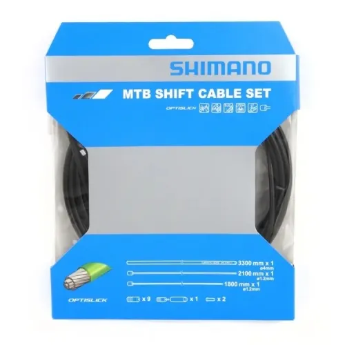 Комплект тросів і рубашок перемикання Shimano MTB OPTISLICK