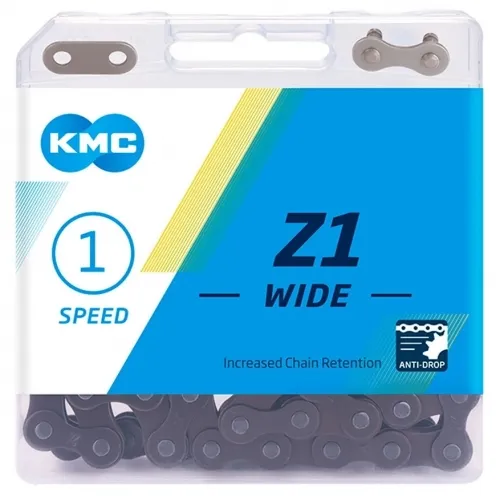 Цепь KMC Z1 Wide 1-speed 112 links brown + замок