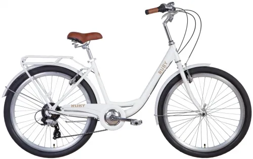 Велосипед 26 Dorozhnik RUBY (2021) білий (матовий)