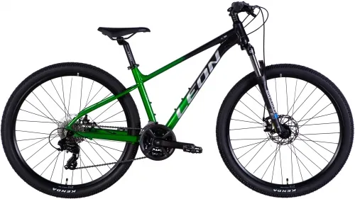 Велосипед 27.5 Leon XC 105 DD CS (2025) чорний з зеленим