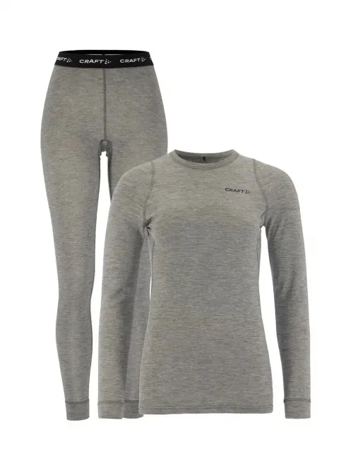 Термобелье комплект женское Craft Wool Merino SET W dk grey melange (1909710-975000)