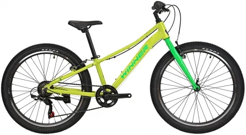 Велосипед 24 Winner CANDY (2024) желтый