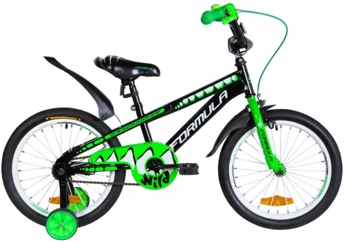 Велосипед 18 Formula WILD (2021) черно-зеленый