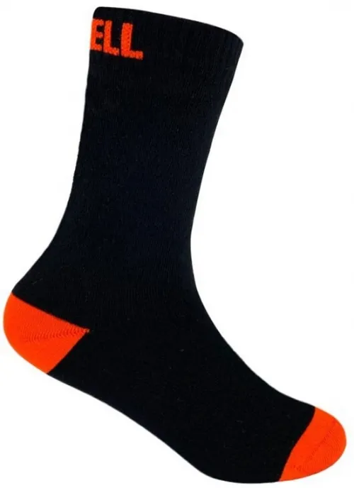 Шкарпетки водонепроникні дитячі Dexshell Ultra Thin Children Sock, чорний/помаранчевий