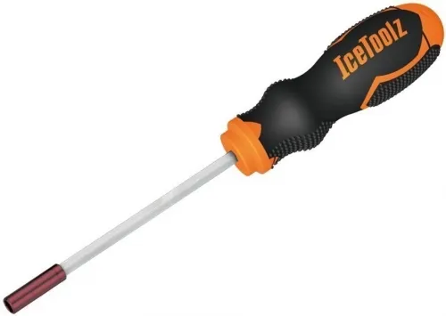 Ключ ICE TOOLZ 12C3 д/спиц (шестигранный) 5mm+DIN5.5mm с пласт. рукояткой