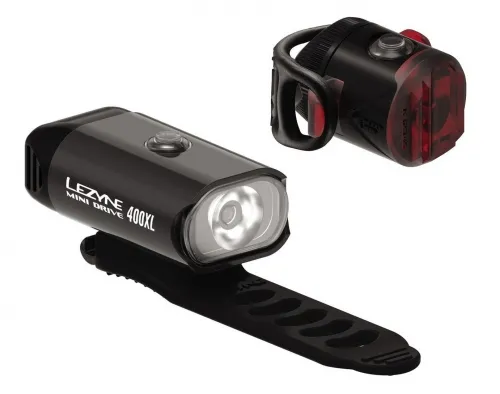 Комплект світла Lezyne Mini Drive 400 / Femto USB Drive Pair чорний
