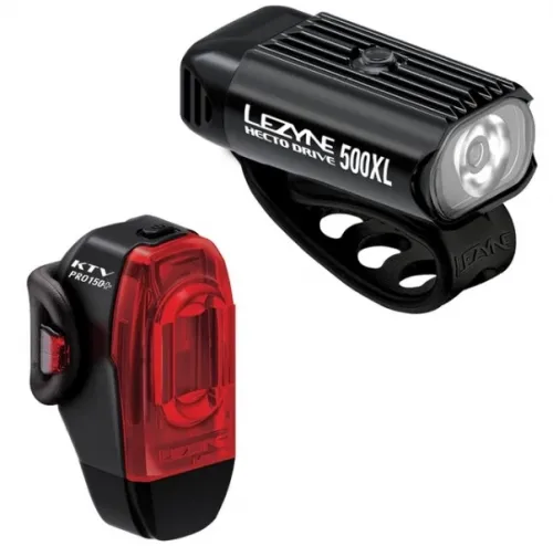Комплект світла Lezyne HECTO DRIVE 500XL / KTV DRIVE PRO+ black/black (Y17)