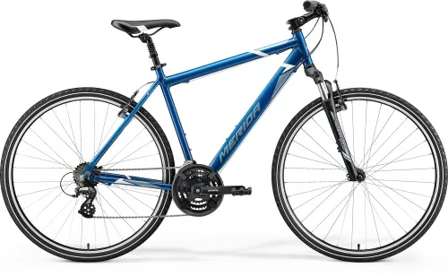 Велосипед 28 Merida CROSSWAY 10-V (2021) blue(steel blue/white)