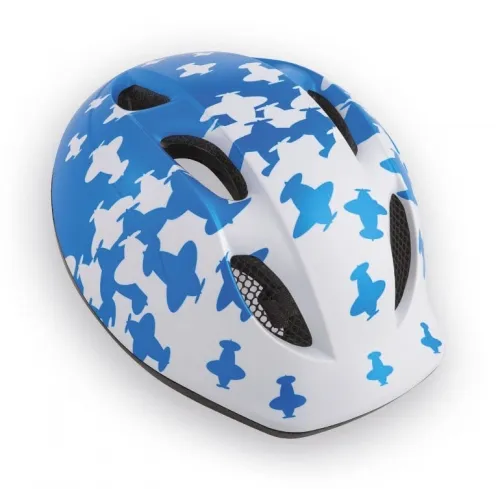Шлем детский MET Buddy / Super Buddy White Blue Airplanes matt