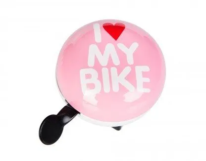 Динг-Донг Green Cycle GCB-1058S I love my bike диаметр 80мм розовый