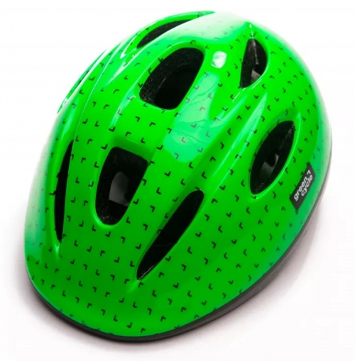 Шлем детский Green Cycle FLASH зелено-черный лак