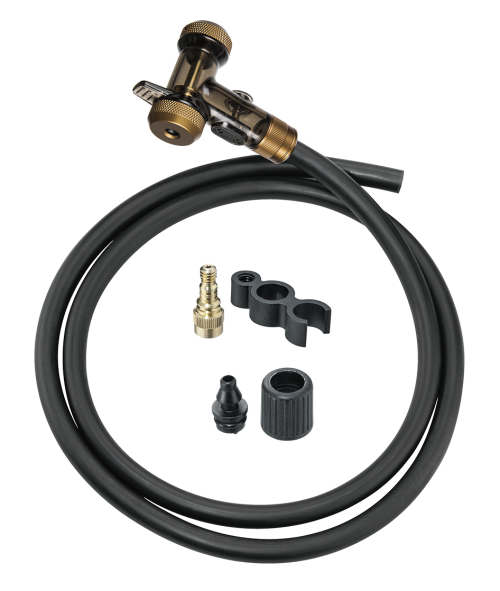 Topeak TubiHead Upgrade Kit, including hose and muti hose adapters and Schrader adapter