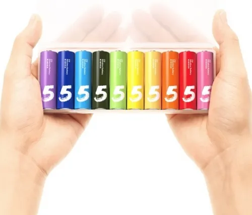 Батарейки Xiaomi ZMi AA batteries 10 шт ZI5 Rainbow