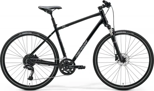 Велосипед 28 Merida CROSSWAY 300 (2024) glossy black