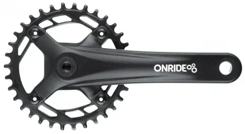 Шатуни Onride Solo 1110, 34T BCD, під квадрат, L175мм, black