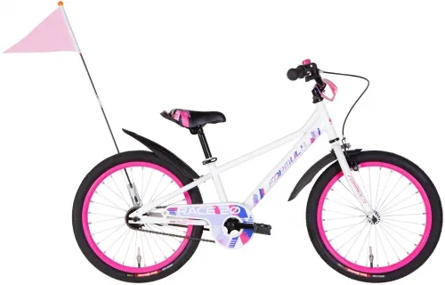 Велосипед 20 Formula RACE (2022) білий з рожевим