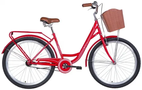 Велосипед 26 Dorozhnik CRYSTAL (2021) червоно-білий