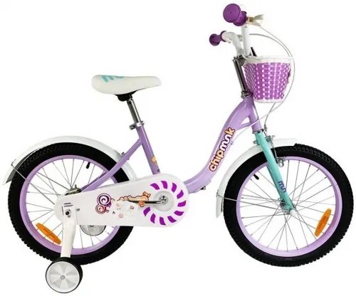 Велосипед 14 RoyalBaby Chipmunk MM Girls 14 (OFFICIAL UA) фіолетовий