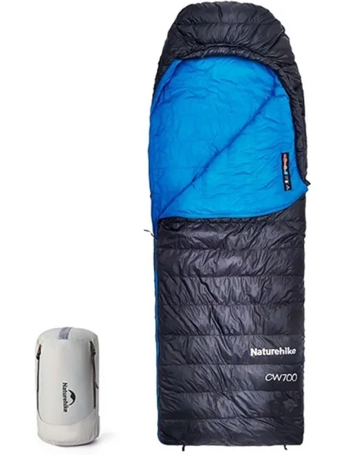 Спальный мешок Naturehike CW700 CNK2450WS048 (-1,7°C) 210 см M, black/blue