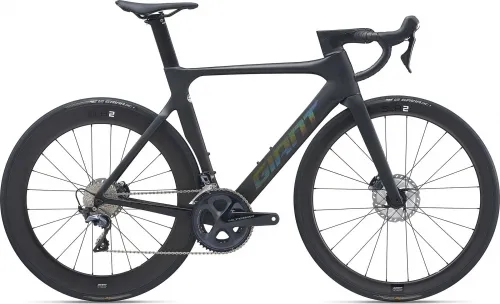 Велосипед 28 Giant Propel Advanced 1 Disc (2021) matte carbon / gloss rainbow