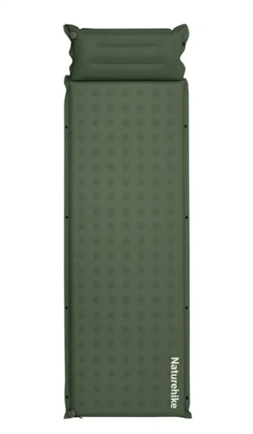 Коврик надувной одноместный Naturehike CNK2550WS025, 60 мм, army green