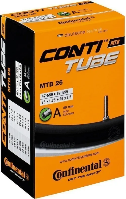 Камера 26 Continental MTB Tube A40 (47-559->62-559) (210g)
