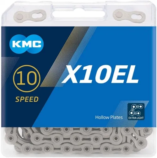 Цепь KMC X10EL 10-speed 114 links silver + замок