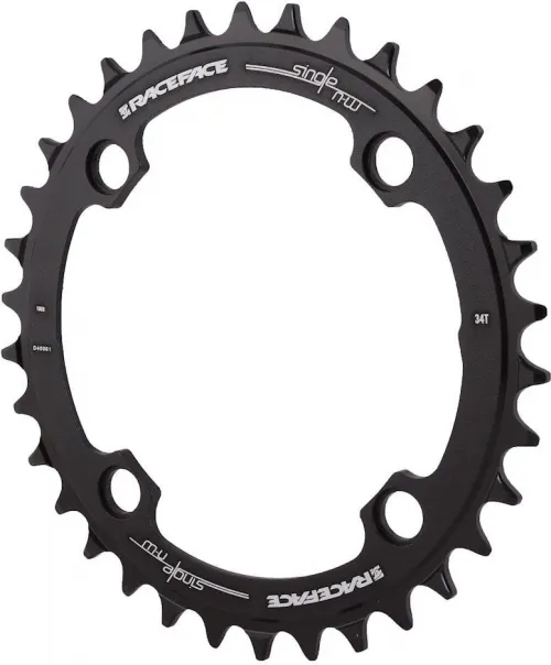 Зірка Race Face Chainring, Narrow Wide, 104x38, black, 10-12s