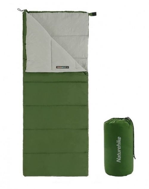 Спальный мешок Naturehike F150 NH22MSD05 (13°C) 190 см (правый), green