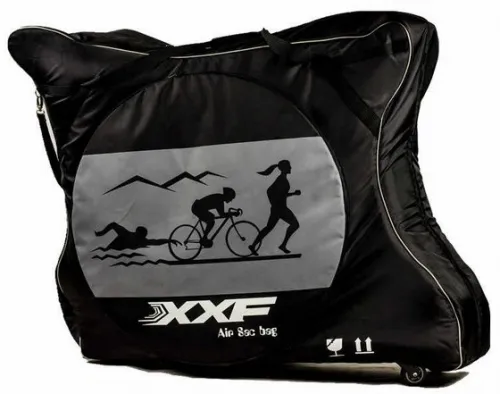 Велочехол для велосипеда 28 XXF TT BIKE CARRY BAG, полужёсткий, черно-серый