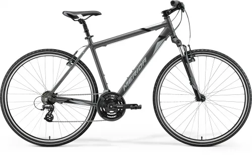 Велосипед 28 Merida CROSSWAY 10-V (2021) silk anthracite(grey/black)