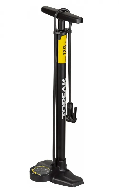 Насос напольный Topeak JoeBlow Urban EX floor pump, steel barrel & plastic base, large 3.5 base mount gauge, 120psi/8bar, SmartHead, black/sand