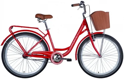 Велосипед 26 Dorozhnik CRYSTAL (2024) красно-белый