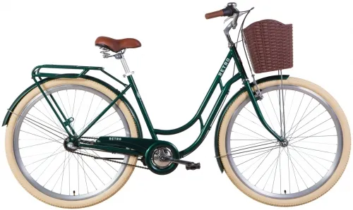Велосипед 28 Dorozhnik RETRO планет. (2021) зеленый