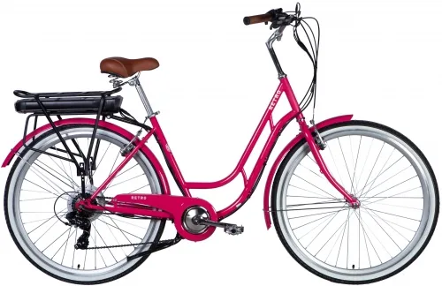 Велосипед 28 Dorozhnik RETRO DD FR 36B 12.5А*г 250Вт (2025) розовый