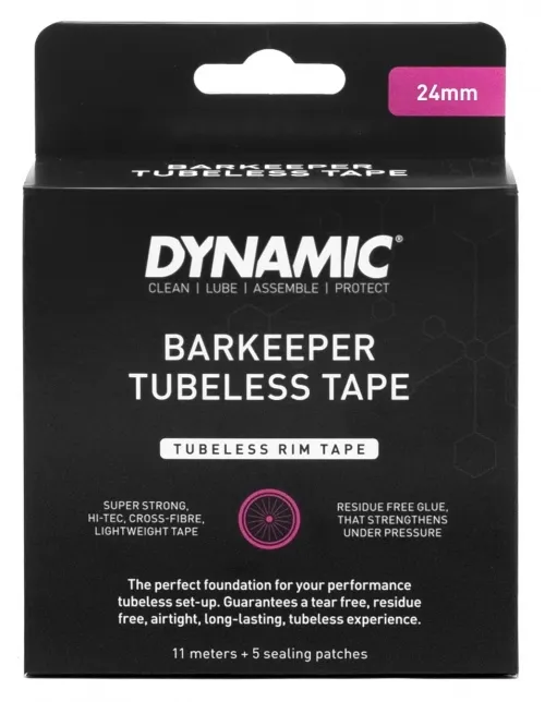 Ободная лента Dynamic Barkeeper Tubeless Tape для бескамерных ободов 24mm, 11м