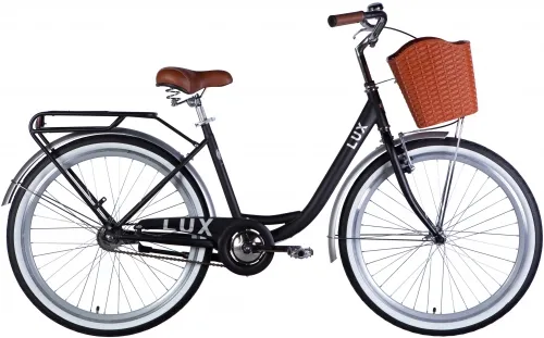 Велосипед 26 Dorozhnik LUX Velosteel (2025) чорний зі сріблястим