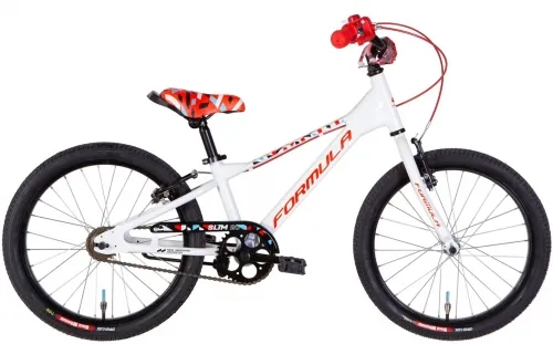 Велосипед 20 Formula SLIM (2022) белый с красным