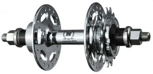 Втулка задняя NOVATEC A166SBT/F FIX-FIX 32H 10x165mm гайки, алюм. silver
