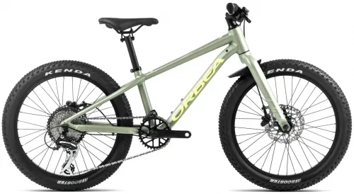 Велосипед 20 Orbea MX 20 Team Disc (2025) metallic green artichoke matt/yellow matt