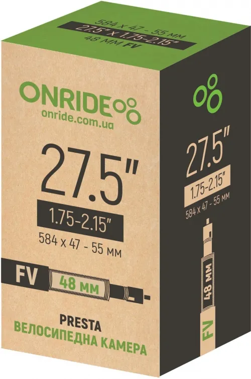 Камера ONRIDE 27.5x1.75-2.15 FV 48