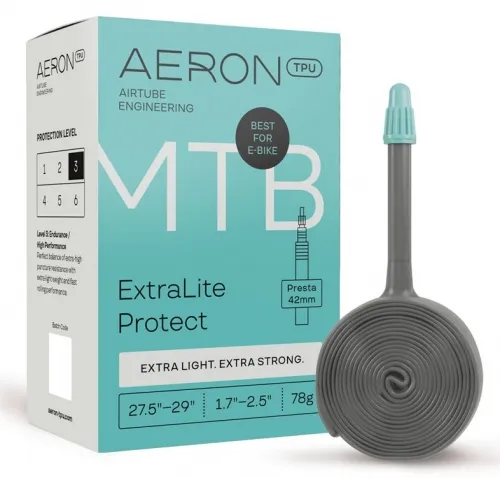 Камера 27,5/29x1,7-2,5 (584/622x44-64) AERON TPU MTB ExtraLite Protect FV 42mm (78g)