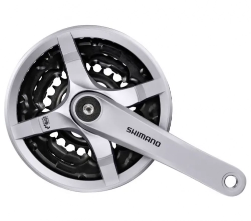 Шатуны Shimano FC-TY501 170мм 42X34X24 6/7/8 шв защита звезд gray