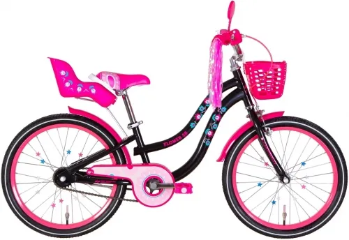 Велосипед 20 Formula FLOWER PREMIUM (2022) черный с розовым