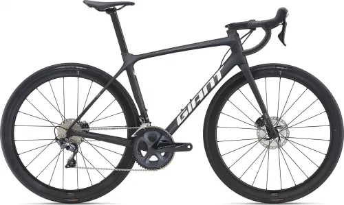 Велосипед 28 Giant TCR Advanced Pro Team Disc (2021) matte carbon / gloss unicorn white