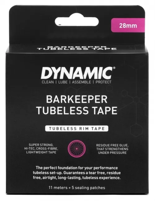 Ободная лента Dynamic Barkeeper Tubeless Tape для бескамерных ободов 28mm, 11м